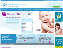 Tablet Screenshot of fertility.treatmentabroad.com